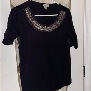 💥FINAL OFFER💥Black beaded top